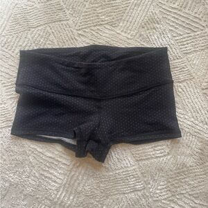 lululemon athletica Black and white polkadot Athletic Shorts